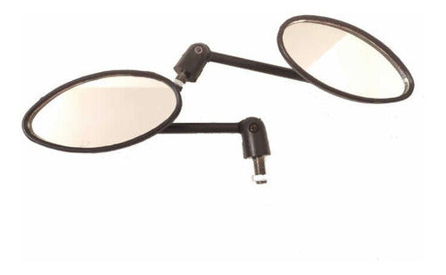 Máximo Mini Oval Articulated Mirrors 10 Mm Pair 0