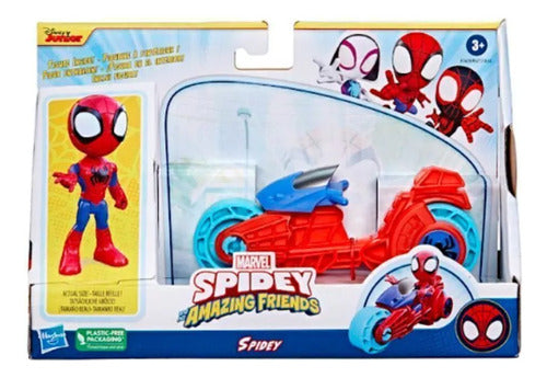 Spidey Figura Con Moto De Amazing Friends Hasbro F6777 2