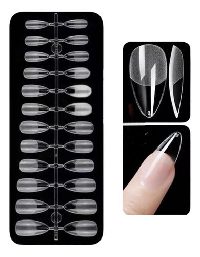 M&Q Regalos 240 Tips Clear Professional Press On Nails 0