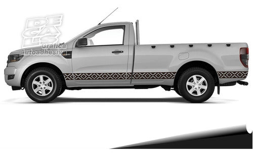 Decal Ford Ranger Guarda Pampa Single Cab 2013/19 Set 1