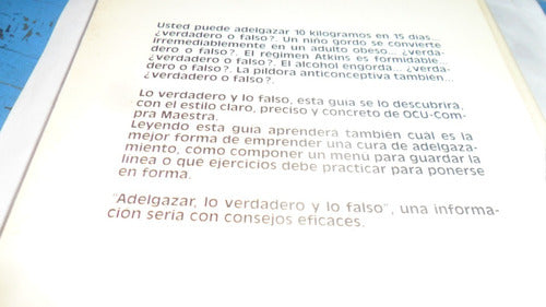 Libro Adelgazar. Lo Verdadero Y Lo Falso. 3