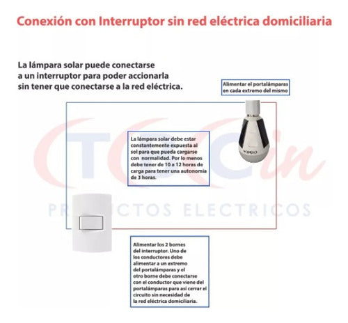 TBC Lampara Ledbulb Autonoma Solar 10W 4