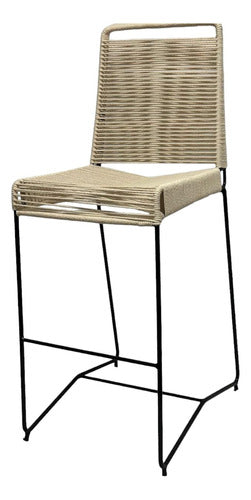 Mil Sillas Tulum High Stool Semi Jute 1.14 Cm 0