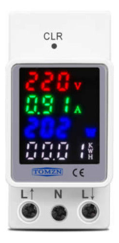 Medidor Multifuncional De Energia 110v/220v 100a Tova2 Tomzn 0