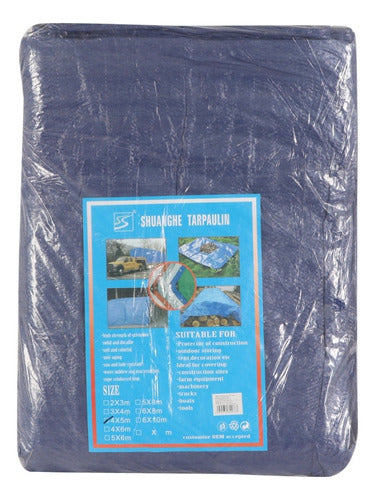 Generic Blue Plastic Tarp 4m X 6m 1