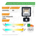 Macroled 50W Motion Sensor Floodlight Pack X2 1