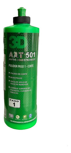 3d Aat 501 Cutting Compound Pulidor De Corte 500ml 0