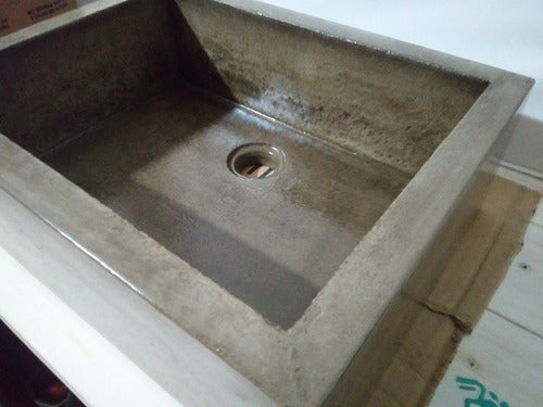 Rustic Country Kitchen Sink in Handcrafted Cement 3