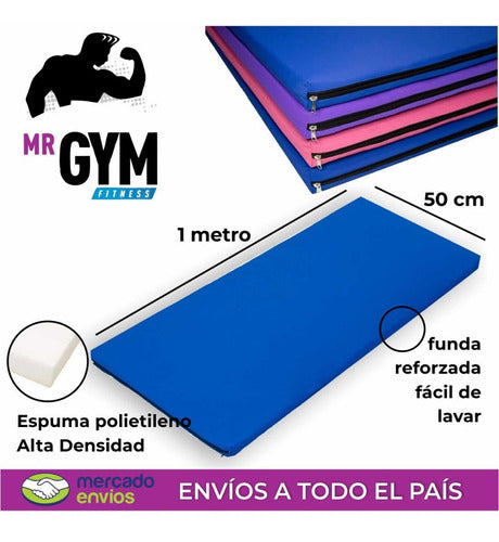 MrGym High Density Gym Mat with Zipper 1*50*5 1