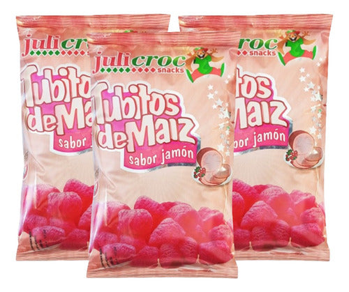 Julicroc Tubitos De Maiz Sabor Jamon 65g Pack X3 0