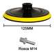 Grinder Lija + Base Velcro 125mm 100 Uni Redonda Roto Orbital Discos 3