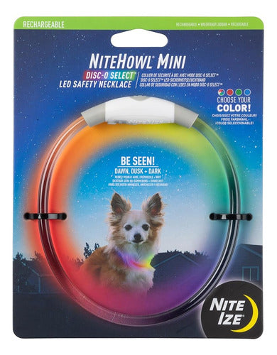 Nitehowl Led Mini Collar De Seguridad Recargable, Disc-o Select 0