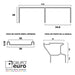 Kit Frente De Placard Aluminio Grupo Euro 2m 2 Puertas Smart 2