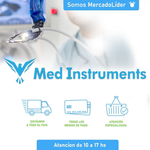 MED INSTRUMENTS Pinza Kocher 14 Cm Recta - Instrumental Quirúrgico 1