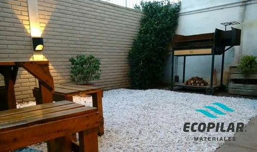 ECOPILAR Pétreos® Decorative White Stone for Garden - Brilliant Granza 20 Kg 1