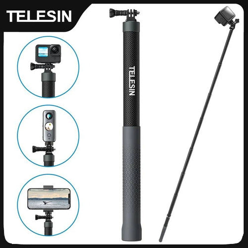 Pau De Selfie Telesin Fibra Carbono 3 Metros Gp-mnp-300-3 4