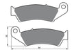 Honda XR 600 Rear Brake Pads - FA185 1