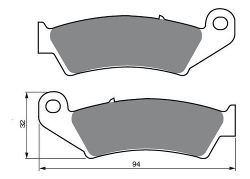 Honda XR 600 Rear Brake Pads - FA185 1