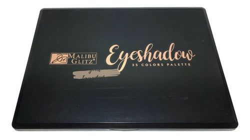 Malibu Glitz Set Maletin De Maquillaje Sombras Shine Y Matte 35 Tonos 4