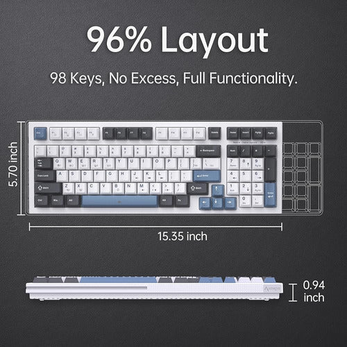 Teclado Mecánico Para Juegos Kemove K98se, Teclado Programab 1