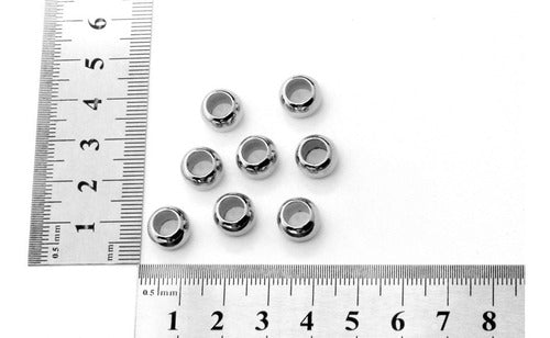 Iko Shop Plastic Spacer Beads Fine Hole 6mm Bag X 250g 0