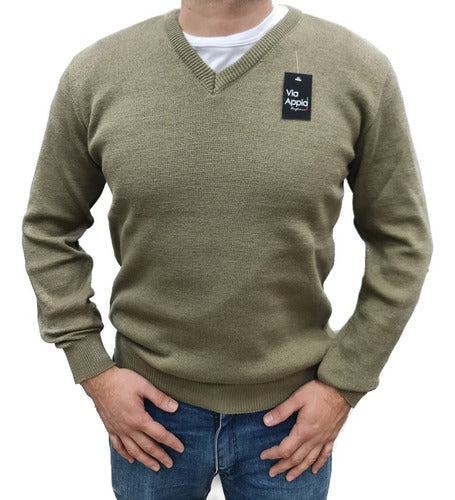 Via Appia Sweater Hombre Escote V Abrigado 3