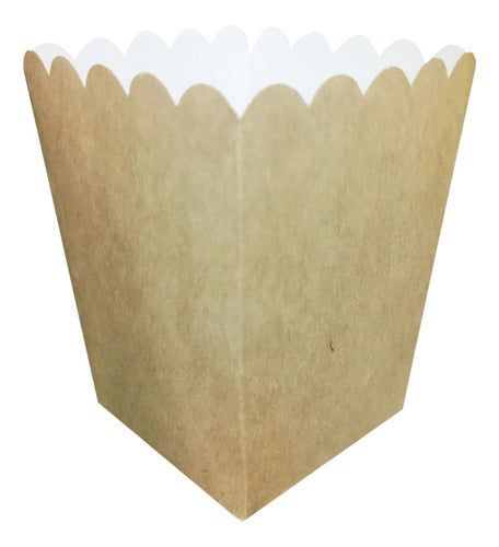 Everest Caja Pochoclos Poc1 X 50u Packaging Blanco Madera 0