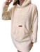 Oversize Lamb Fleece Unisex Hoodie Pajama 16
