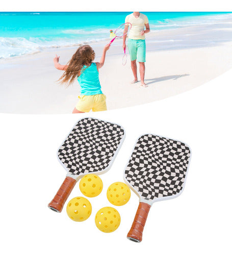 Conjunto De Raquetes Pickleball Core Glass Fiber Paddles Spo 4