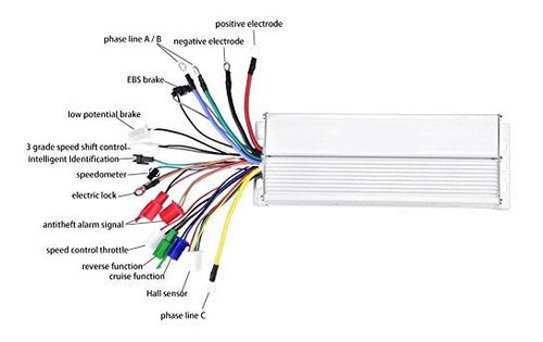 Controlador Sin Escobillas 1500w E-bike Scooter 60v 1