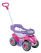 Quadriciclo Infantil Super Flower Rosa Empurrador Calesita 0