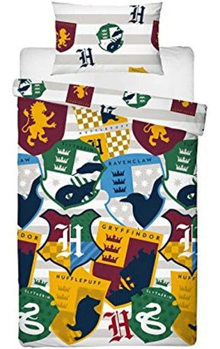 Harry Potter Juego De Funda Nórdica Individual Reversible 2 0