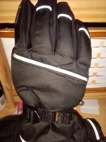 Guantes Para Nieve Térmicos Con Cuero Y Nylon Talle S 2