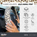Car Steering Wheel Cover Animal Print Woman PVC + TPE 2