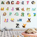 Finduat Alphabet Wall Stickers Removable Animal ABC Stickers for Kids 3