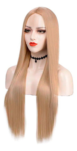 Oncological Lace Front Straight Blonde Wig 76cm 2