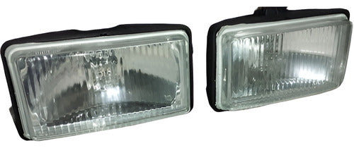 Vic Kit 2 Rectangular Flat Long Range Headlights 4x4 0