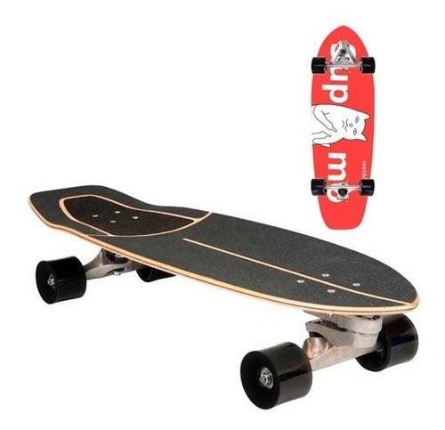 Seething Skate Longboard Carver Surfskate with Grip - El Rey 0