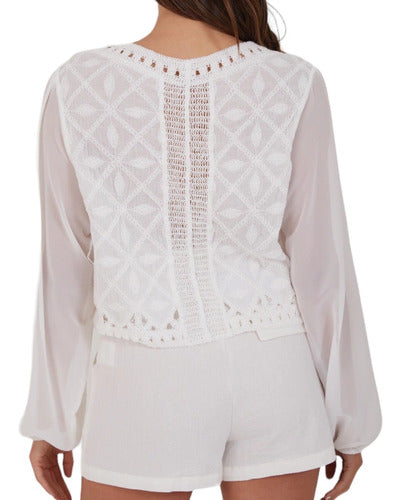 Desire Bs As Long Sleeve Embroidered Blouse for Women 1