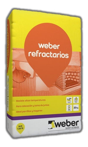 Pegamento Weber Ladrillos Refractarios 500°c 20 Kg Sibaco 0