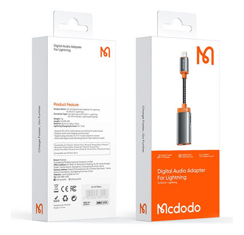 Mcdodo Lightning Audio and Charging Adapter for iPhone 7