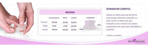 Separador De Dedos De Gel Formato Carretel - Compress O´gel 0