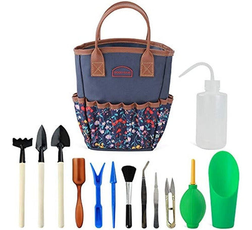 G GOOD GAIN Garden Succulent Kit with Organizer Bag, Mini Tool Set 0