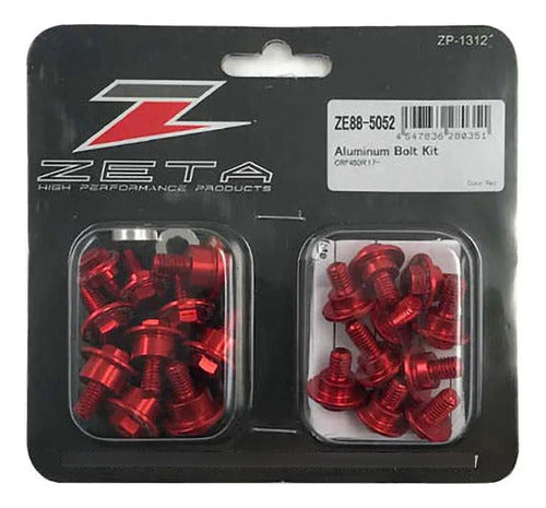 Kit Tornillos Aluminio Para Plasticos Zeta H Crf 250 18 - 21 0