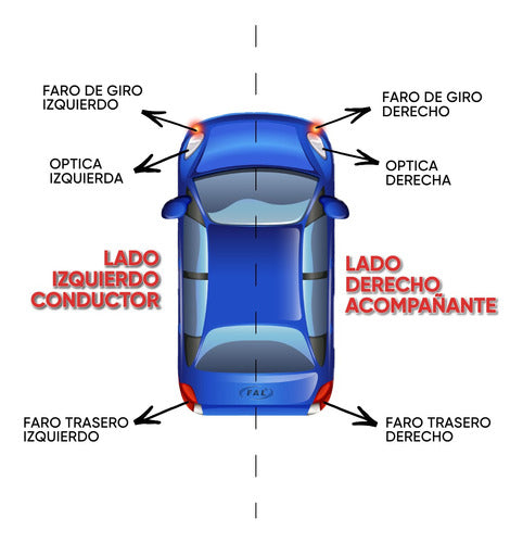 FAL Combo-Kit Volkswagen Gol (Faro + Parrilla) 4