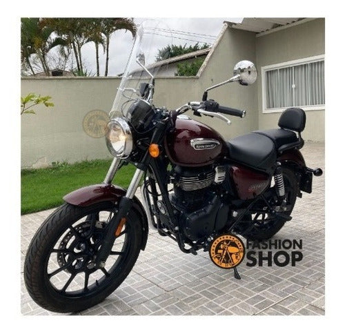 Bolha Moto Meteor 350 - Royal Enfield  Fume Claro  Tam 50x45 7