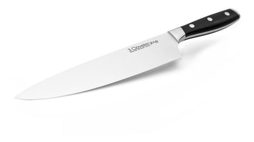 3 Claveles Cuchillo 3 Claveles Cocinero 25 Cm Forjado Toledo Acero Inox 0