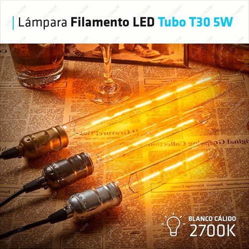 LED Tube Lamp 5W E27 Long Test Tube T30 2