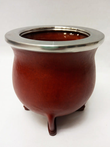 Generic Mate De Ceramica Forrado En Cuero, Variedad De Colores 5