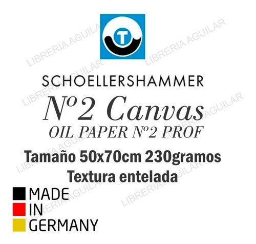 Schoellershammer Oil Paper 230g Entelado Canvas German 1